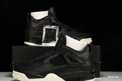 Black 819139-010 Jordan Hair 4 Pony Retro 1128